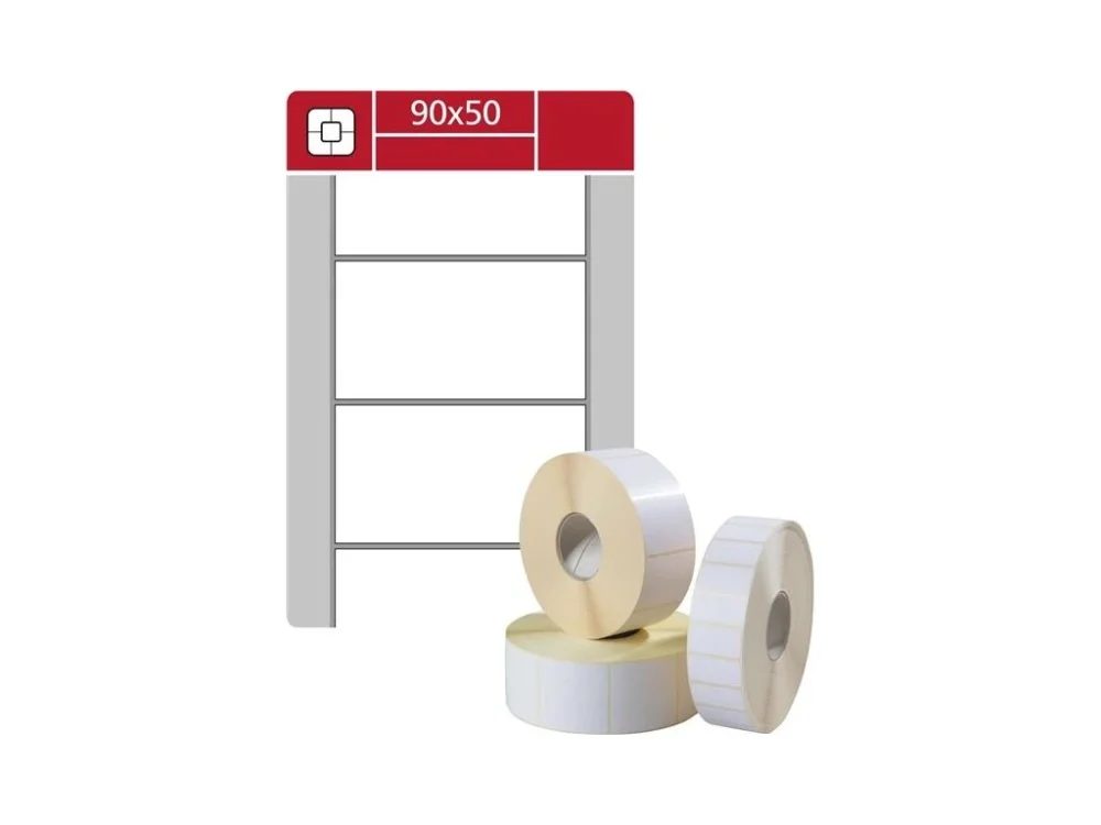 Etik.kotouč.Samp;K Label-termo,bílé,90x50mm,1000ks Akční Cena