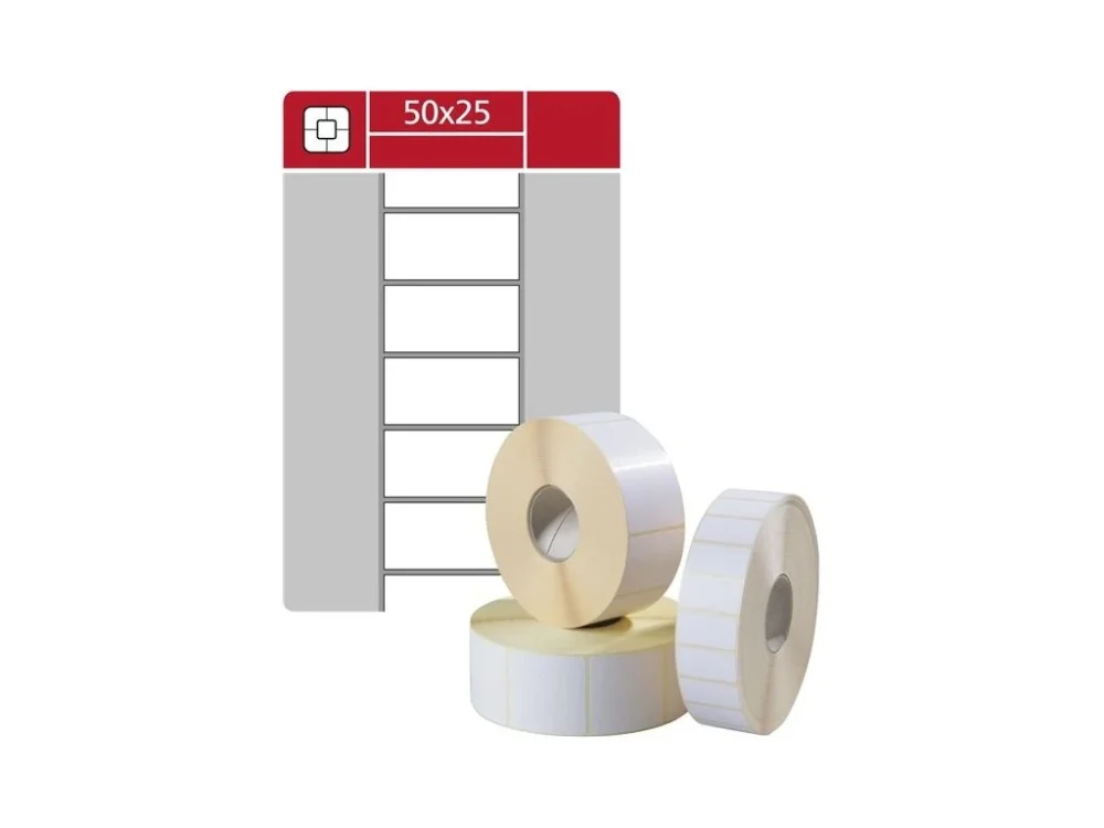 Etik.kotouč.Samp;K Label-termo,bílé,50x25mm,3000ks Nejprodávanější