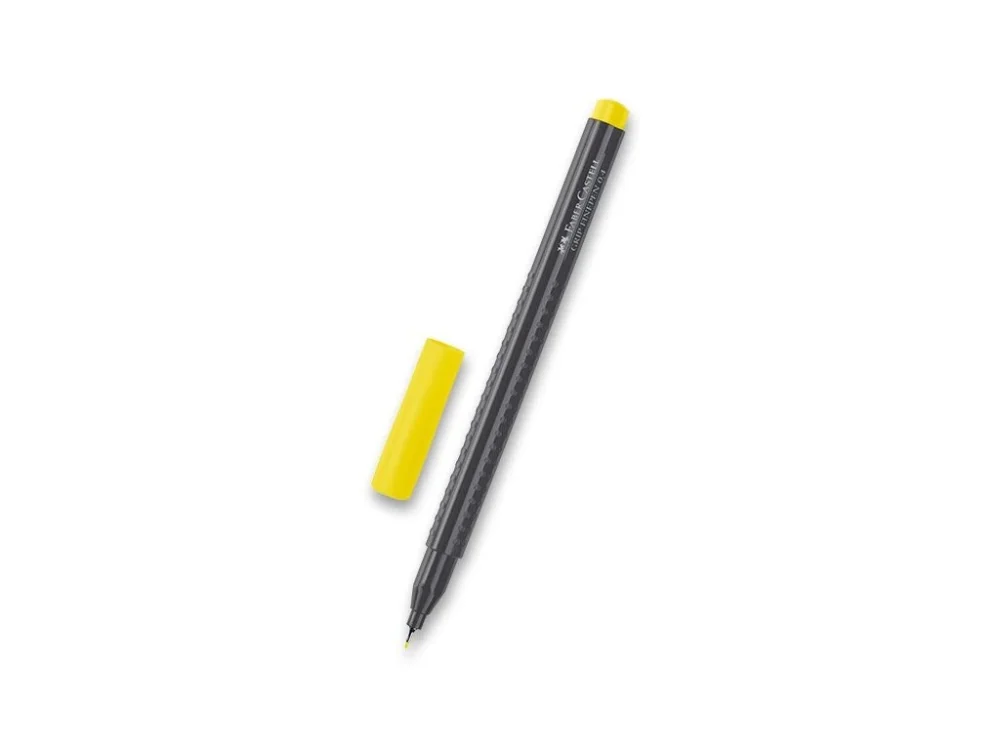 Originální Fineliner Faber-Castell Grip 1516, 0,4 mm - chromová žluť