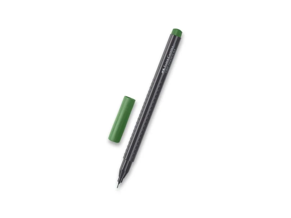 Fineliner Faber-Castell Grip 1516, 0,4 mm - zelená Super Cena