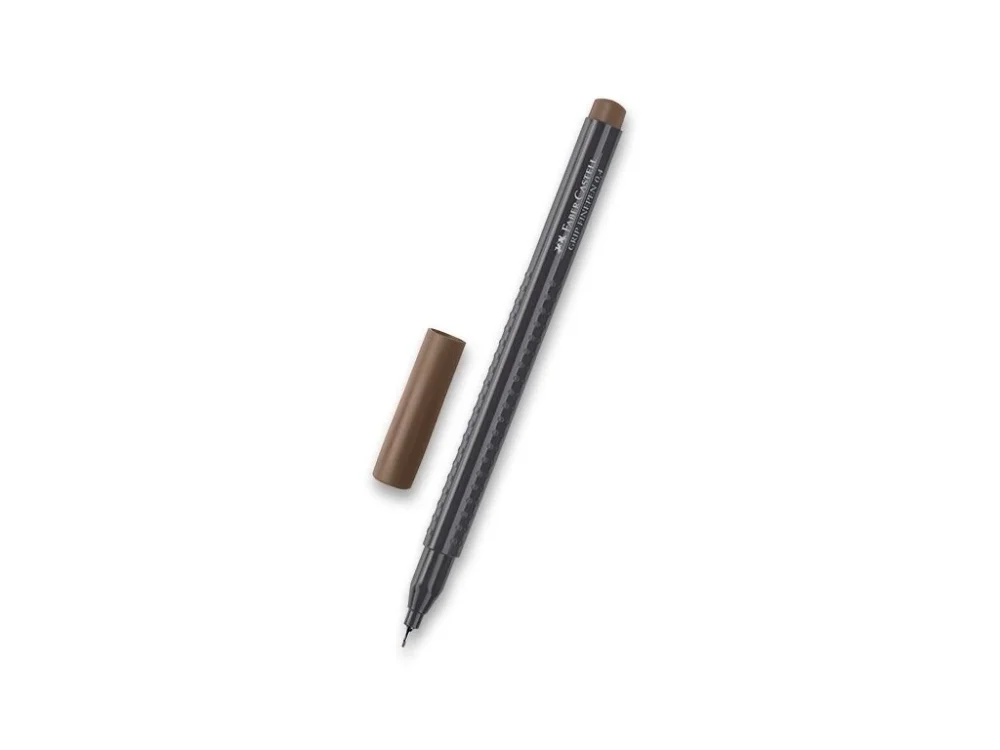 Koupit Online Fineliner Faber-Castell Grip 1516, 0,4 mm - žlutohnědá