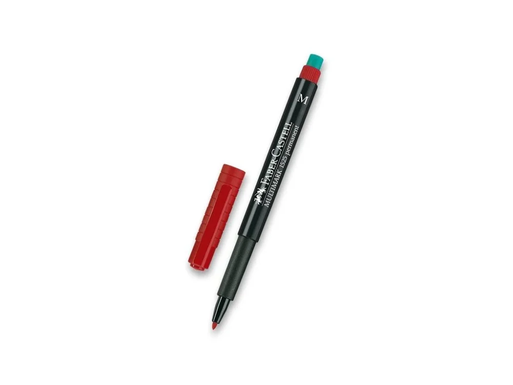 Permanentní popisovač Faber-Castell 1525 M - červený Aktuální