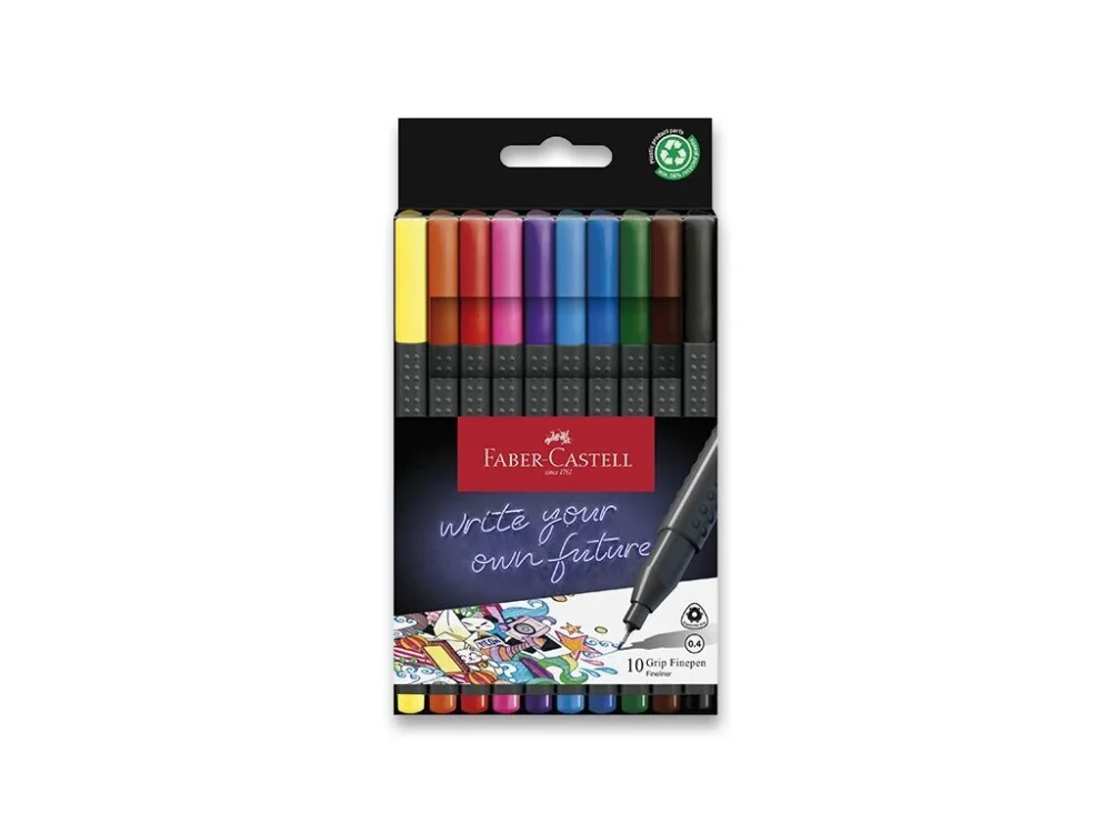 Expresní Doručení Fineliner Faber-Castell Grip - 10 barev