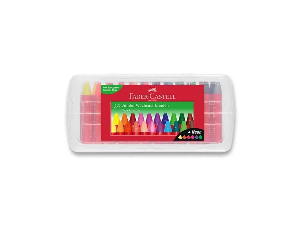 Voskovky Faber-Castell trojhranné Jumbo - 24 barev Top Prodej