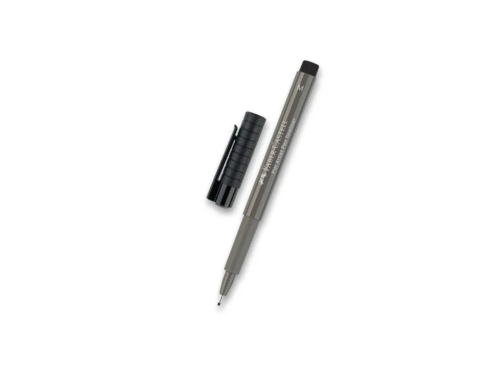 Popisovač Faber-Castell Pitt Artist Pen, šedý - hrot M Aktuální