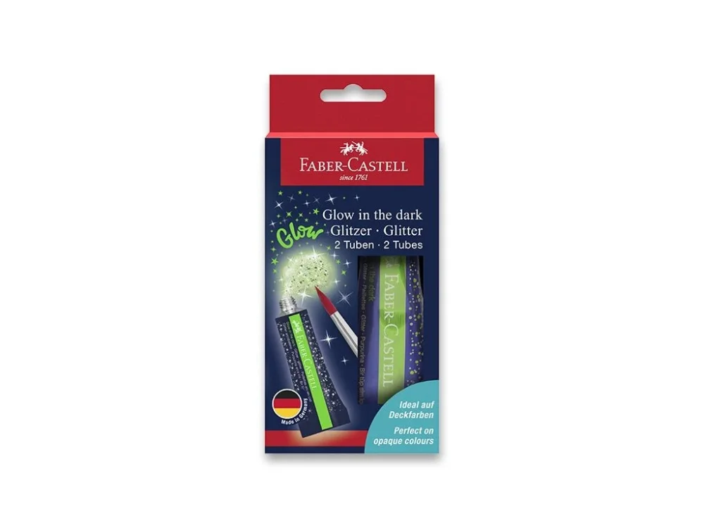Cenově Výhodný Třpytky Faber-Castell Glow in the dark - 12 ml, 2 ks