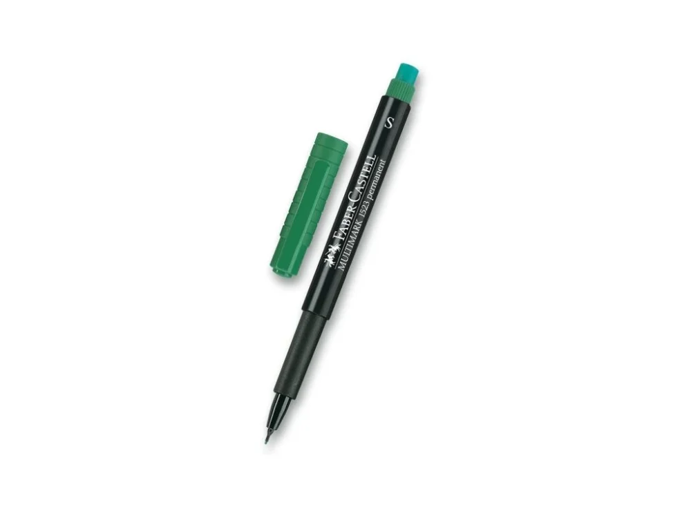 Permanentní popisovač Faber-Castell 1523 S - zelený Super Cena