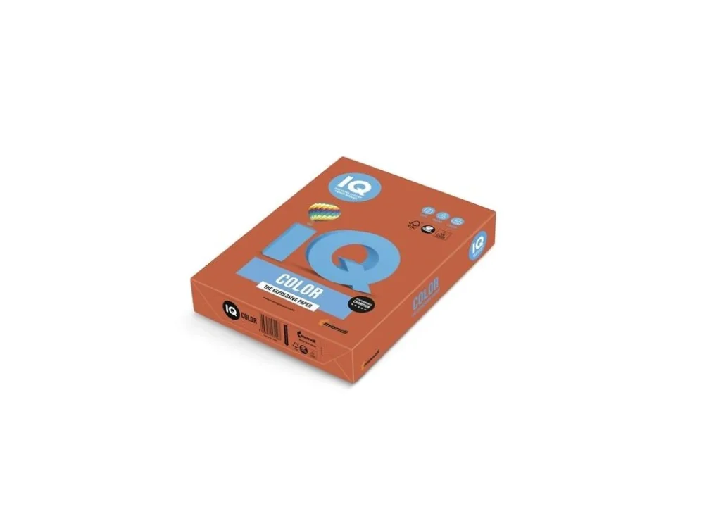 Barev.papír IQ A4-ZR09,červ.,80g/m2,500 listů Super Cena
