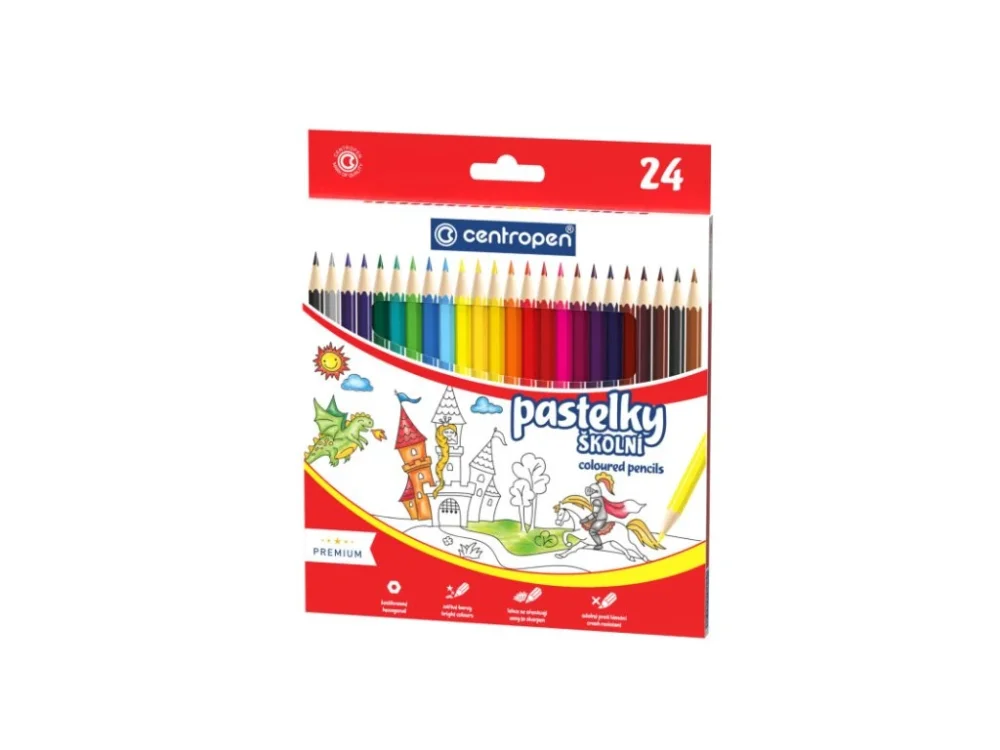Vrácení Zdarma Pastelky Centropen 9520 - 24 barev