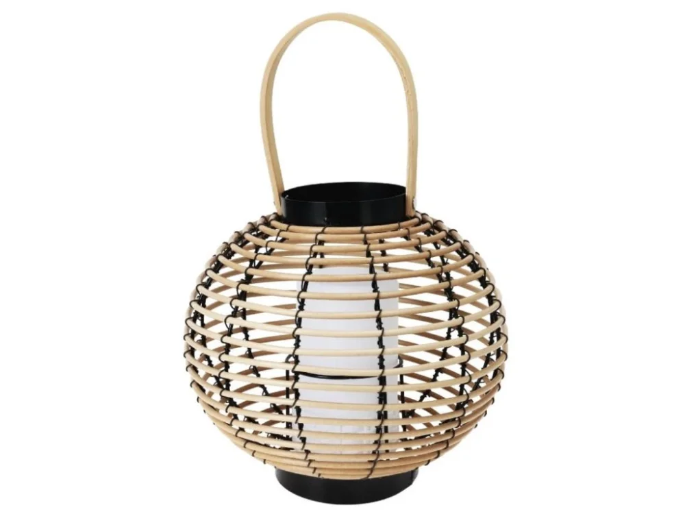 PROGARDEN Venkovní lucerna s LED svíčkou ratanová 26 cm KO-AF5000720 Víkendová Akce