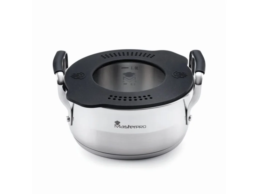 Vysoce Kvalitní MASTERPRO Hrnec s víkem SMART 16 cm nerez BGEU-3777