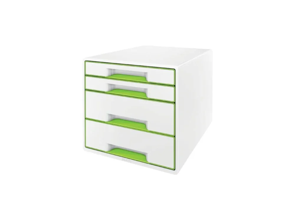 Zásuvkový box Leitz WOW - 2+2 zásuvky / zelená Časově Omezené