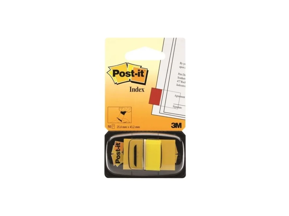 Nejlepší Cena Záložky Post-it, 25,4x43,2 mm, žluté, 50 záložek