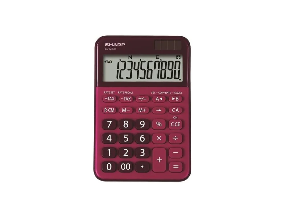 Stolní kalkulačka Sharp ELM335BRD, červená Výhodná Nabídka
