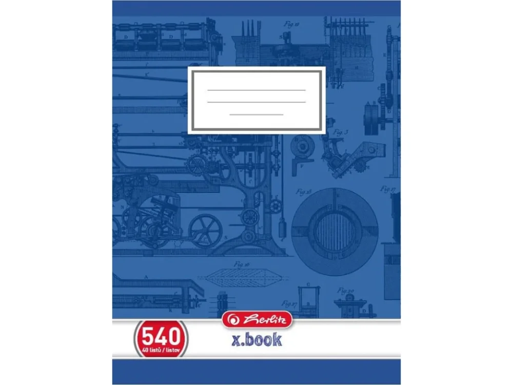 Sešit školní Herlitz Premium 540 - A5 / čistý / 40 listů Cenová Bomba