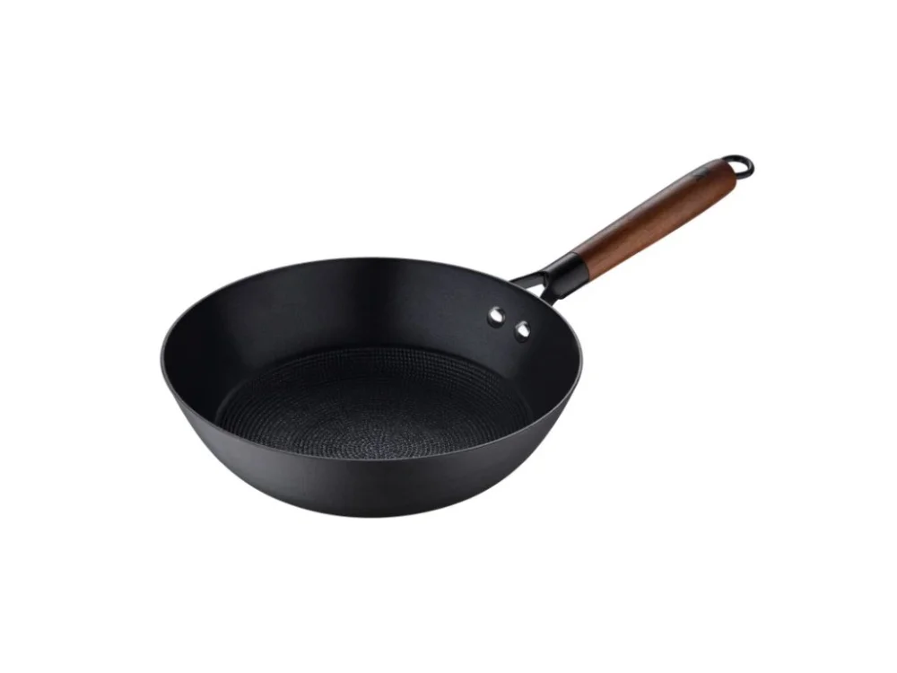 MASTERPRO Pánev WOK železná ODIN 24 cm černá BGMP-3818 Výhodná Nabídka