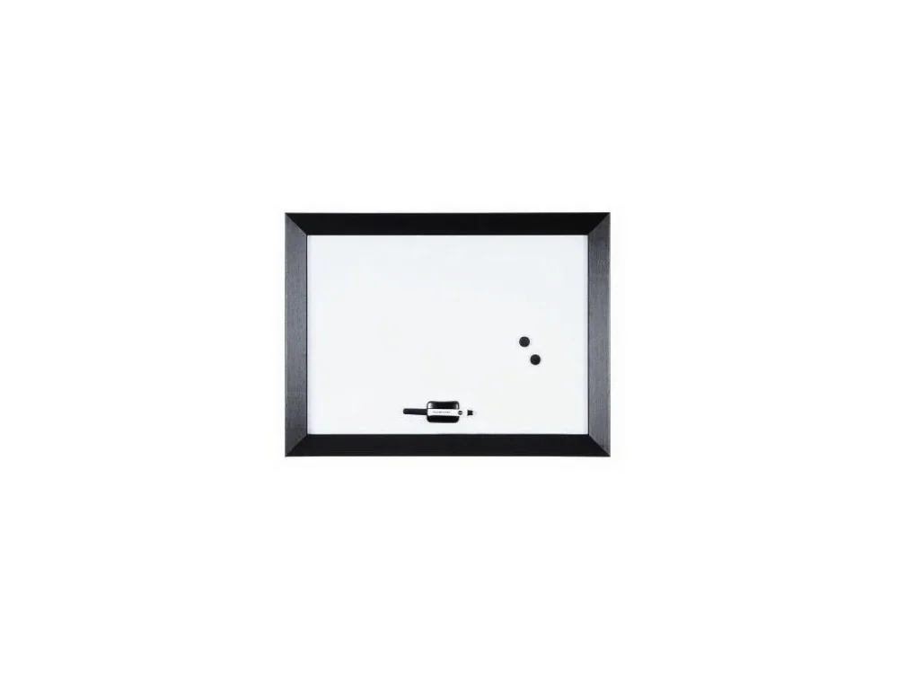 Magnetická tabule Kamashi, 60 x 45 cm, bílá/černá Ihned K Objednání