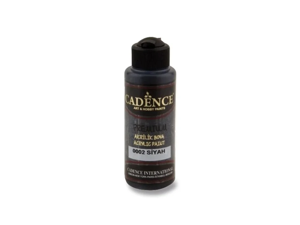 Akrylová barva Cadence Premium, 120 ml - černá Super Cena