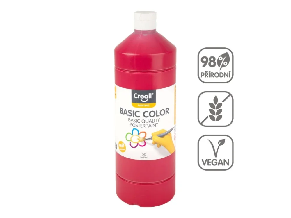 Creall temperová barva, 500ml, tmavě červená Levný