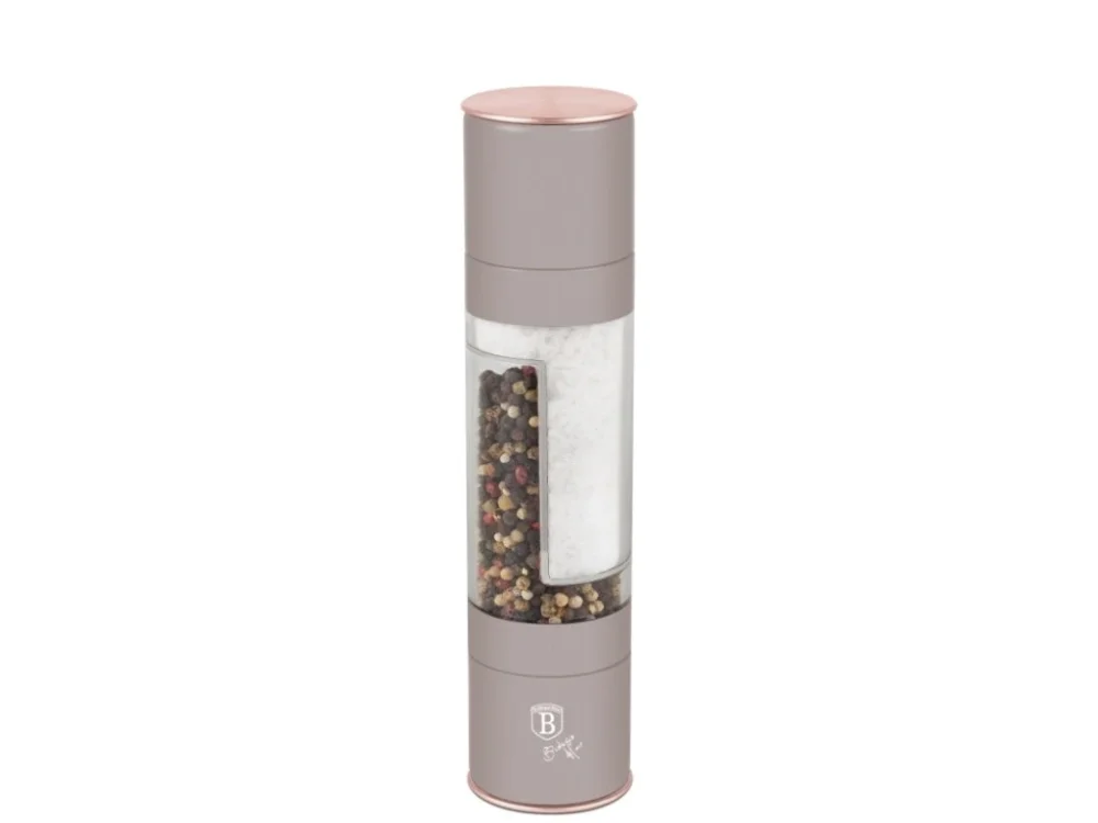 Super Cena BERLINGERHAUS Mlýnek na pepř a sůl dvojitý Taupe Collection BH-8579