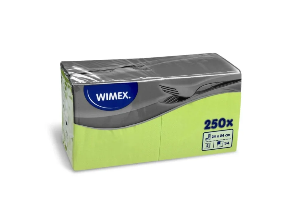 Wimex papírové ubrousky koktejlové žluto-zelené 2-vrstvé 24 cm x 24 cm 250ks Nejprodávanější