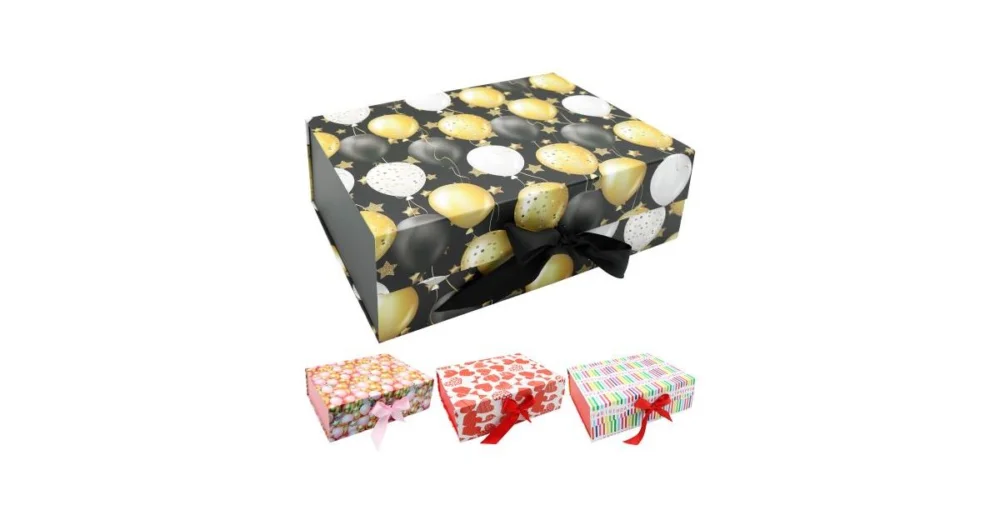 Krabice dárková s mašlí 33 x 25 x 12 cm (mix)330113 Přímo Od Výrobce