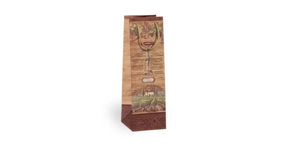 Taška dárková T3 NATUR 12x40x9cm0734 Víkendová Akce