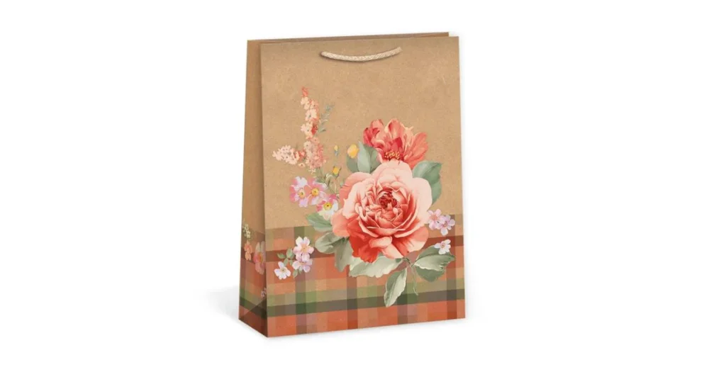 Taška dárková T8 NATUR(0784) 29x38x13cm Cenová Bomba