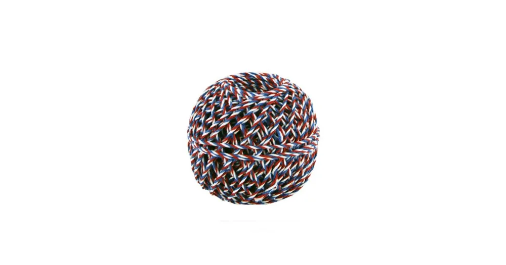 Novinka Motouz Bavlněný TRIKOLORA 72x9tex, 40g, návin 60m, průměr motouzu 1,25