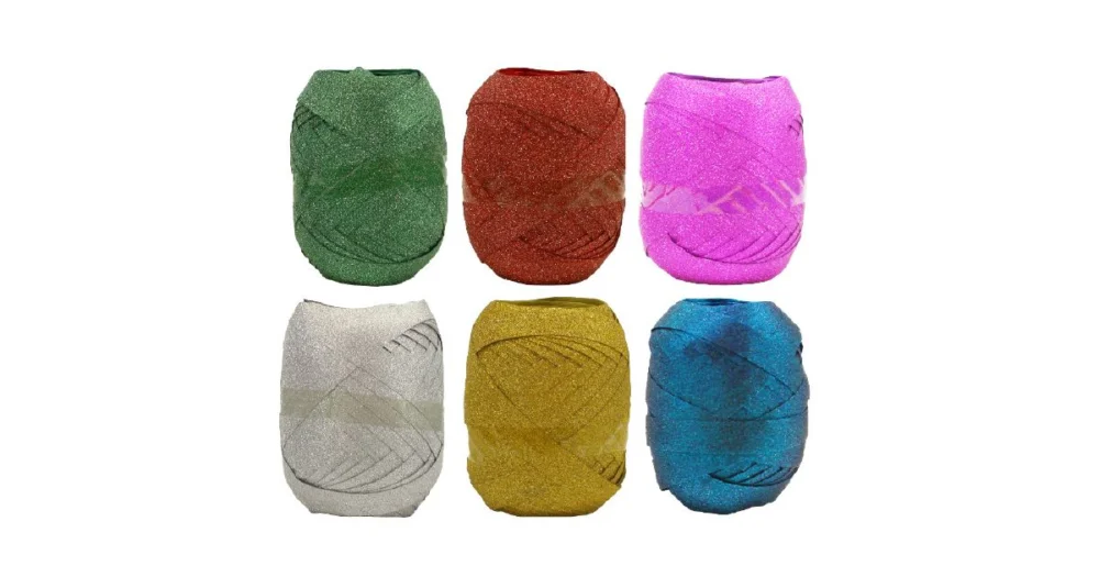 Nízká Cena Stuha vázací LUMA - 10m, glitr, mix