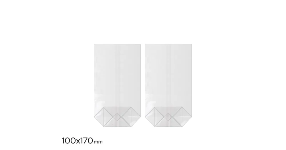 Odeslání Ihned Sáček celofán 100 x 170mm, křížové dno LUMA
