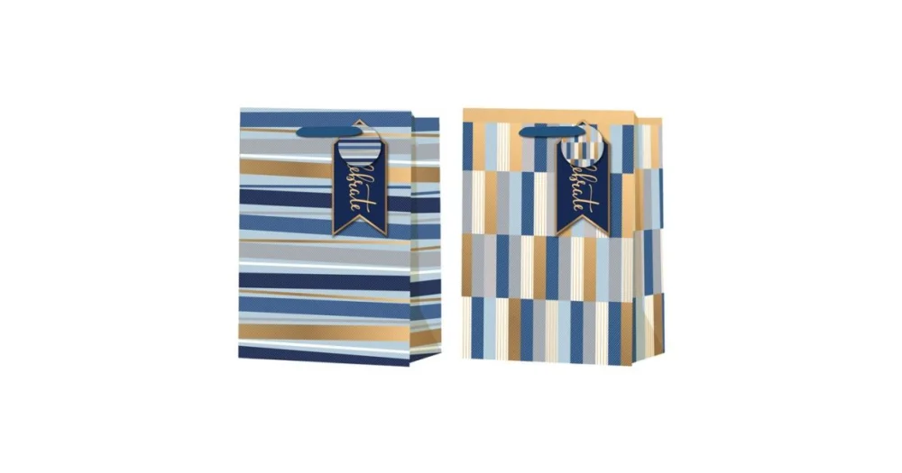 Speciální Cena Taška dárková 260x120x320 mm proužky mix, 43044
