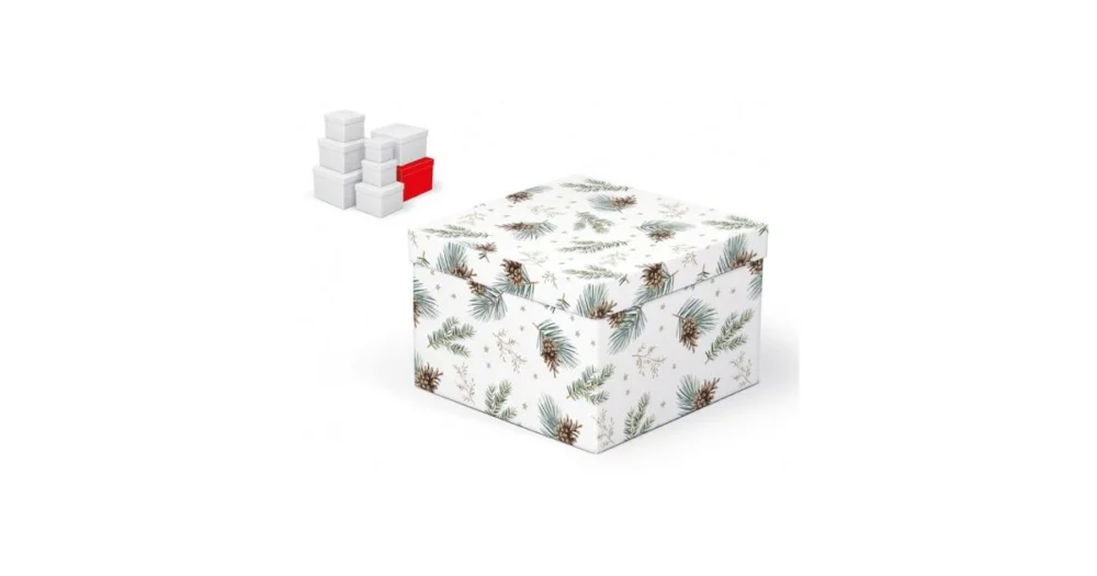 Sleva Krabice dárková vánoční C-V006-H 22x22x15cm 5370938