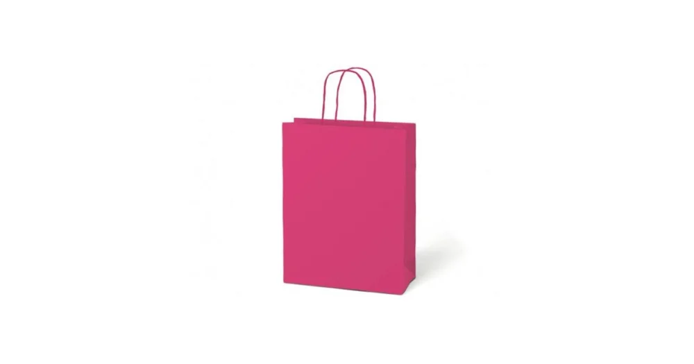 Taška dárková T 5 kraft 260x320x100 růžová5251299 Cenový Hit
