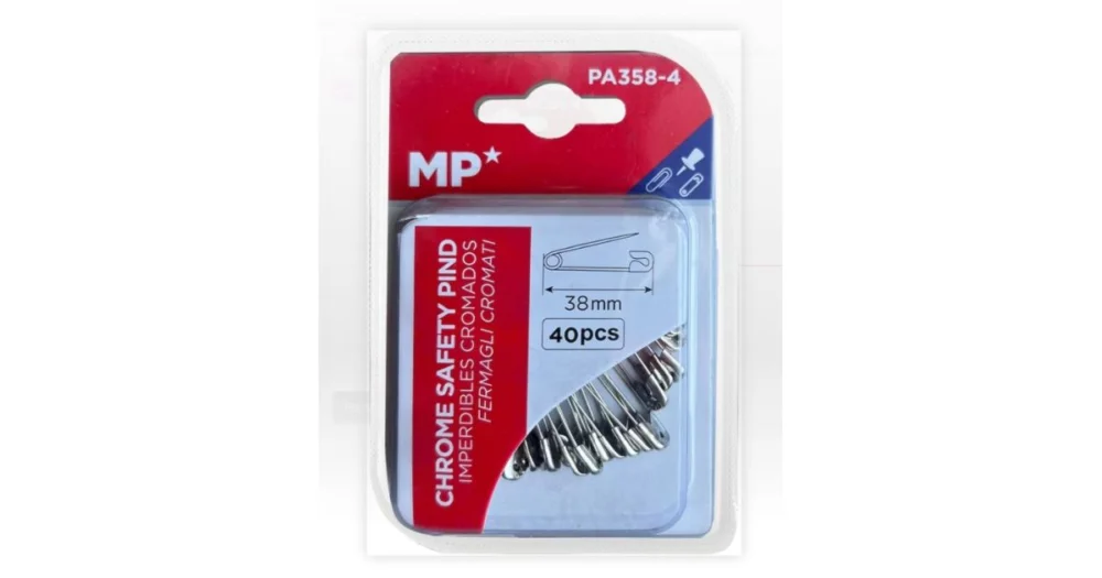 Jen Po Omezenou Doba Špendlíky zavírací 38mm 40ks MP PA358-4 blistr