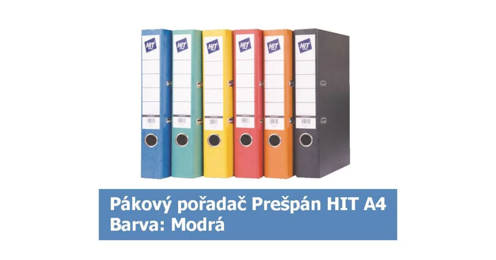 Pořadač pákový HIT A4, KV5R Prešpán, oranžový RADO, 5cm, 272.09 Bezpečná Platba