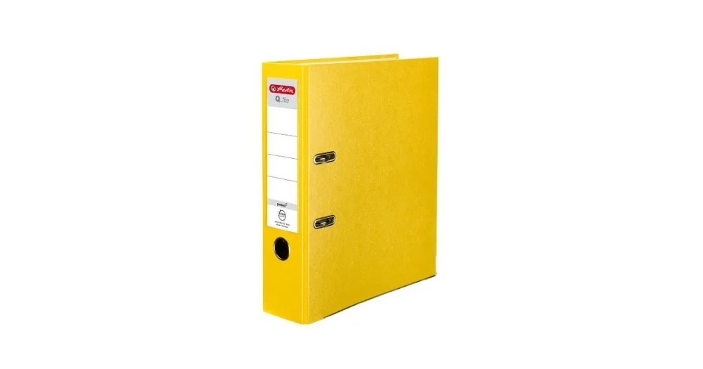 Pořadač pákový HERLITZ Q.file - A4/8cm žlutý 11167442 Kup Teď