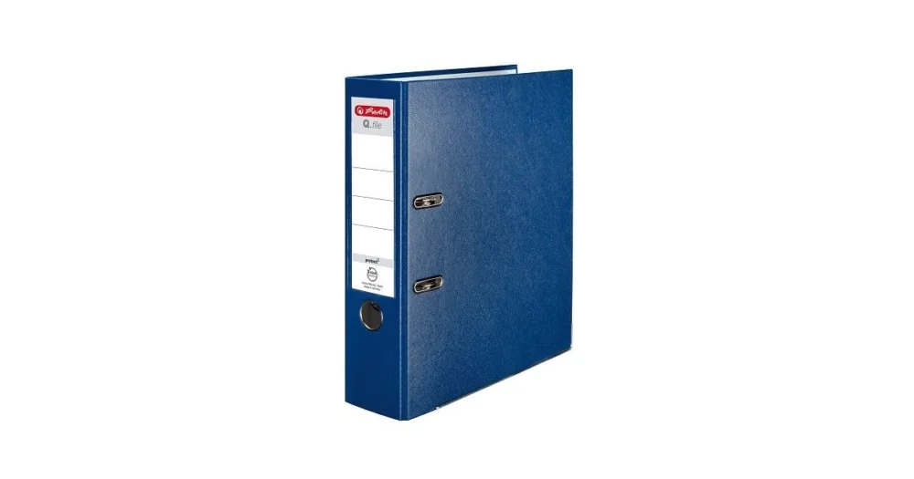 Pořadač pákový HERLITZ Q.file - A4/8cm modrý 1167418 Nejlepší Cena