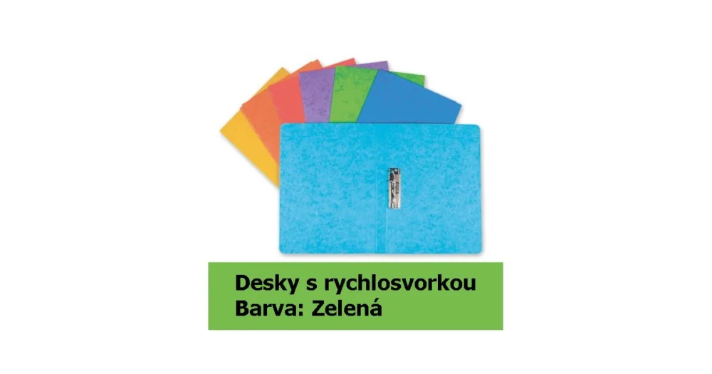 Pořadač, desky s rychlosvorkou HIT A4 Prešpán, zelený, 2,5cm, 162.03 Oblíbený