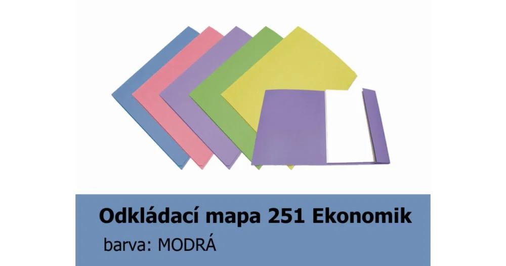 Objednat Nyní Mapa odkládací 251 Ekonomik HIT, modrá, 200g, 1 klopa, 1ks/100, 139.51