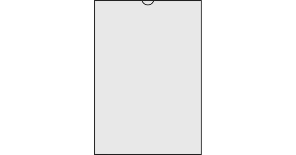 Zakládací obal na doklady U A4 200mic na výšku, 215x310mm, 1ks/100, 361005 Autentický