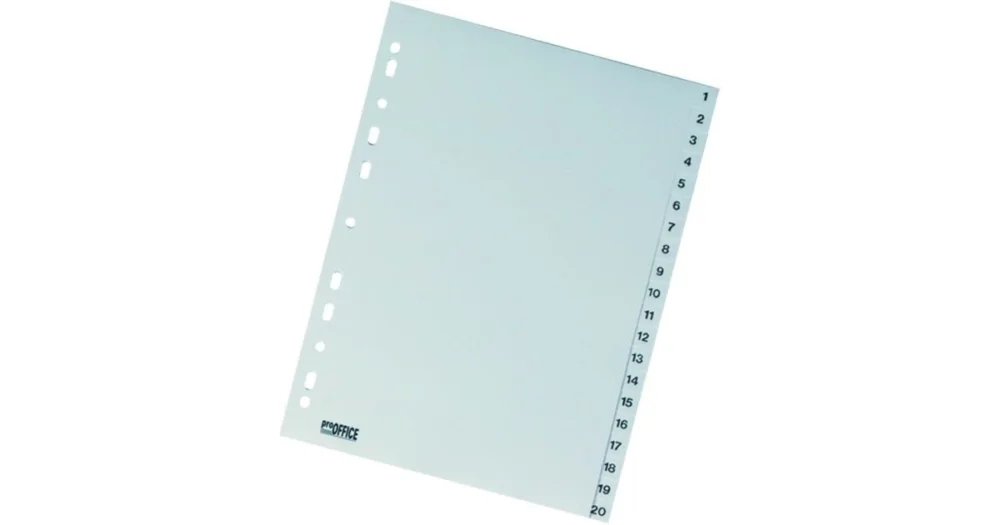 Pouze Dnes Registr, rozřaďovač HERLITZ A4 Číselný 1-20, EURO, ROZ 1-20 10853539