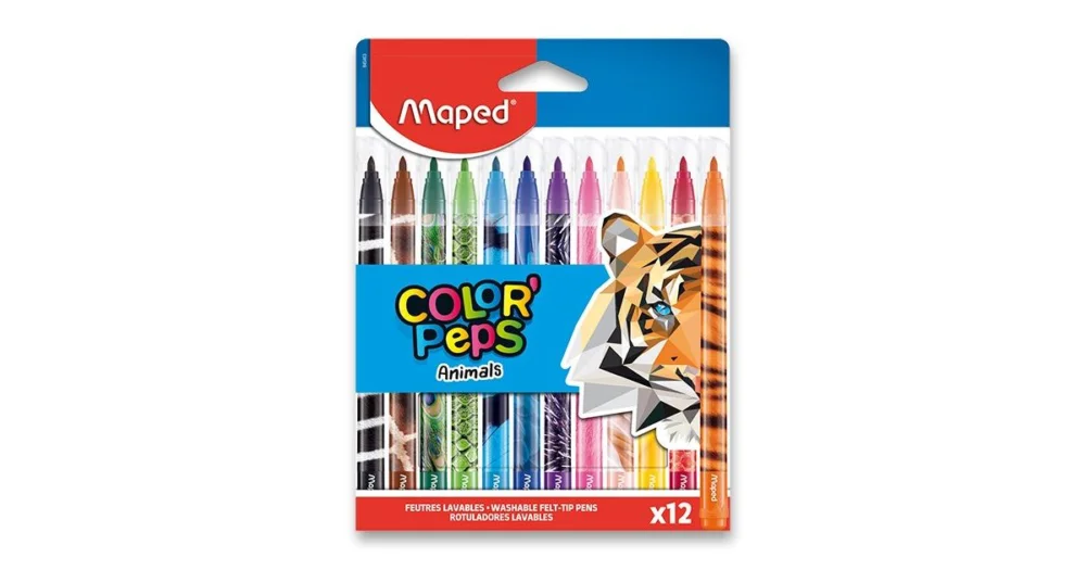 Fixy Maped Color'Peps Animals - 12 barev Originální
