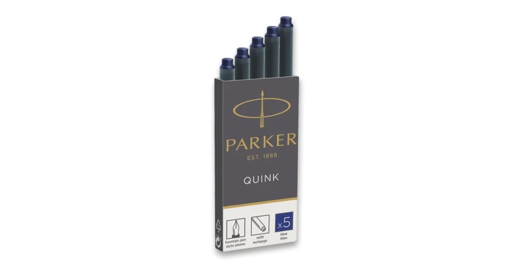 Nová Kolekce Inkoustové bombičky PARKER Quink modré 5ks