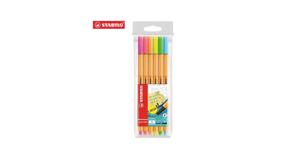 Liner STABILO point 88 - sada 6 ks Neon Nejlepší Cena