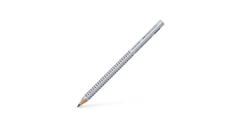 Tužka grafitová FABER-Castell GRIP JUMBO tvrdost B stříbrná,(číslo 1) 0040/1119000 Speciální Cena