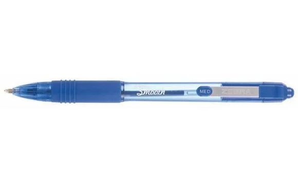 22562 Kuličkové pero Z-Grip Smooth, modrá, 0,27 mm, stiskací mechanismus, ZEBRA Značkový