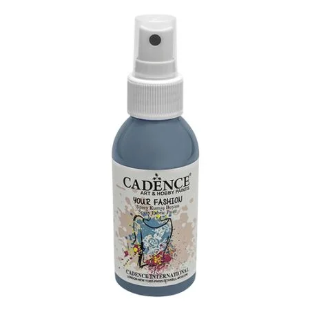 Sezónní Sleva Textilní barva ve spreji Cadence, šedá, 100ml