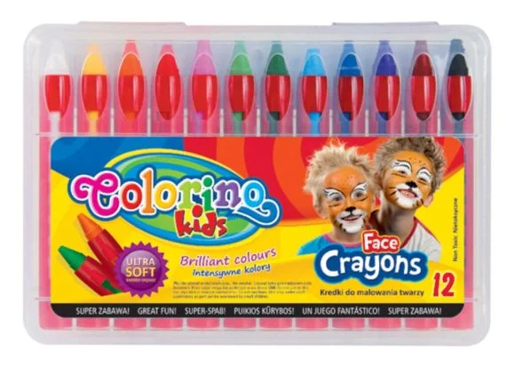 Vysoce Kvalitní barvy obličejové Colorino 12ks