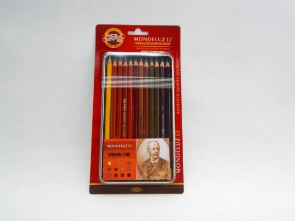 Pastelky Koh-i-noor 3722/12 ks MONDELUZ hnědá řada Víkendová Akce